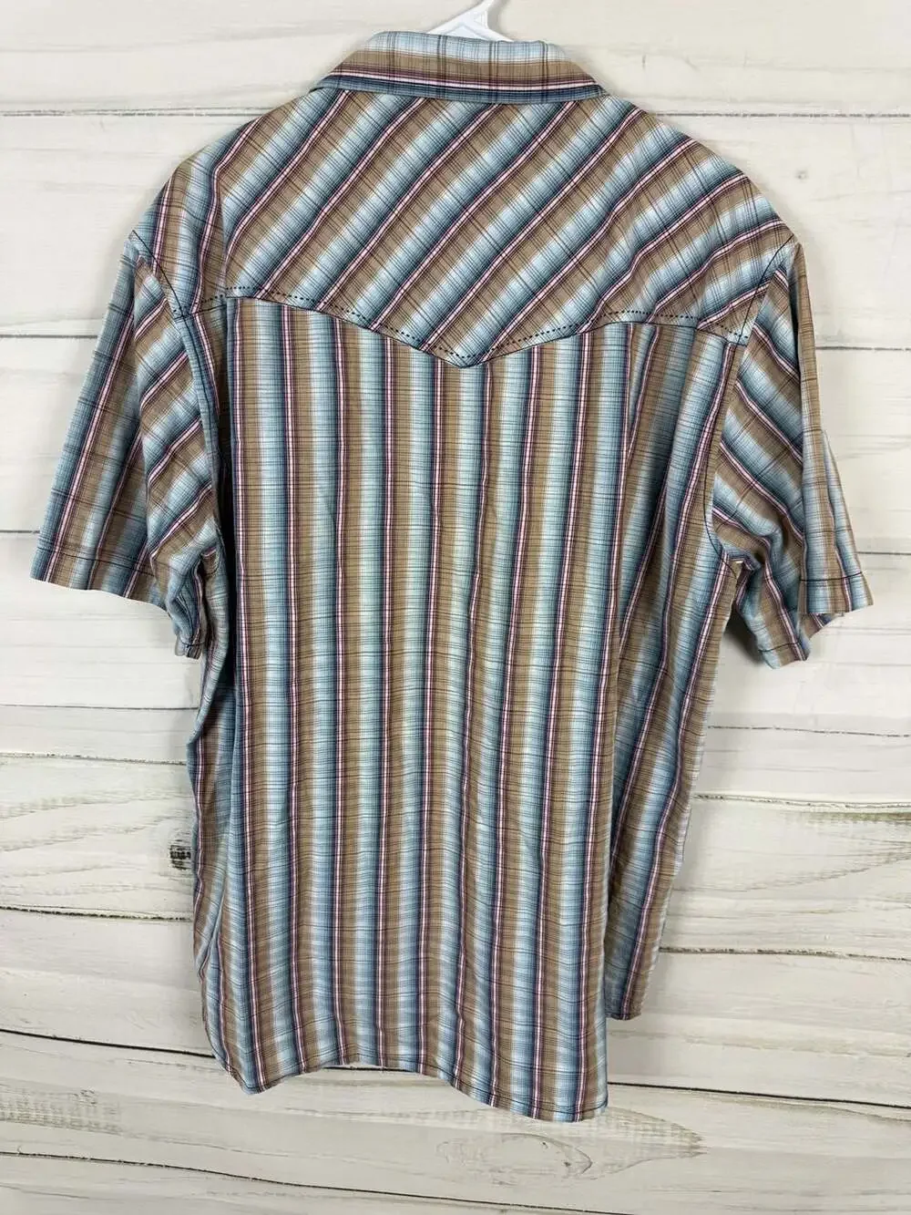 Cody James Authentic Western Apparel Men's Short Sleeve Plaid Button-Down S XL - Picture 2 of 6